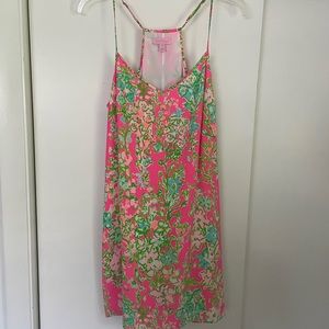 Lilly Pulitzer pink floral dress